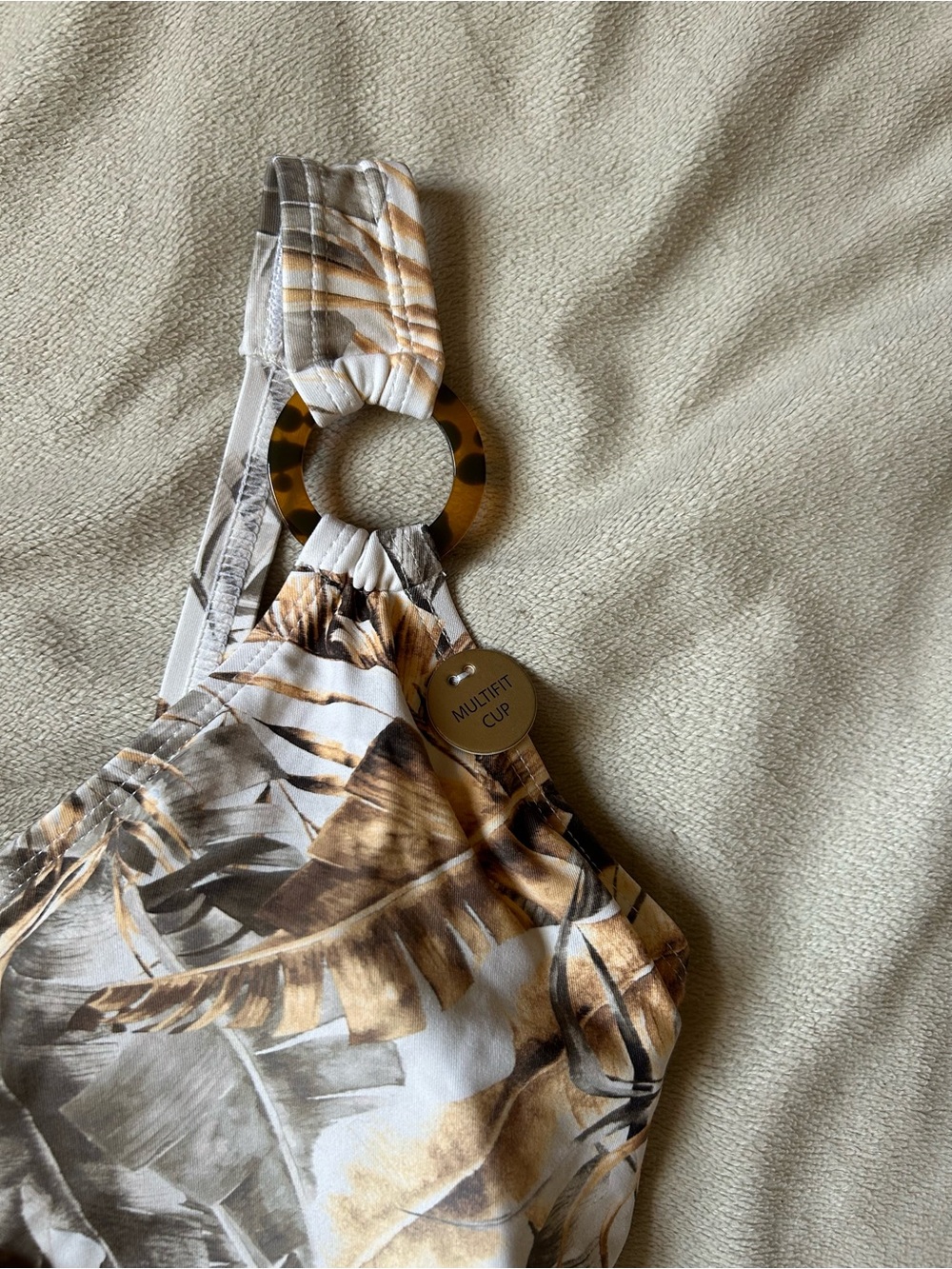 Nip Tuck Tropical Leaf One-Piece Swimsuit 8 NWT - Picture 4 of 8